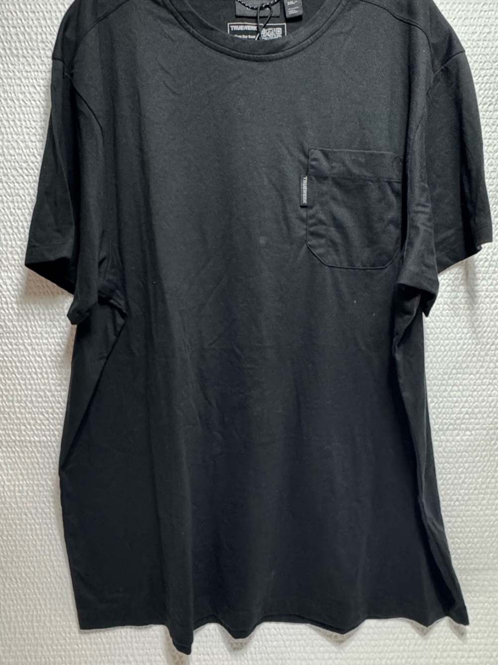 Truewerk Men's Black Pocket T-Shirt performance workwear 2XL